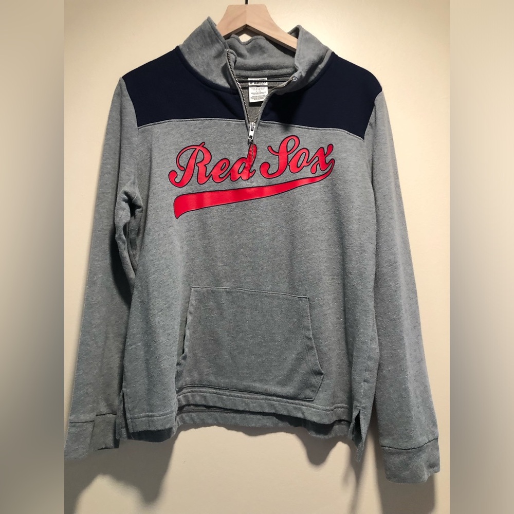 PINK Victoria Secret Quarter Zip Boston Red Sox Hoodie size Large MLB/Baseball